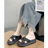 厚底サンダル クロスサンダル 美脚 夏 | Miniministore | 詳細画像3 