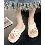 厚底サンダル クロスサンダル 美脚 夏 | Miniministore | 詳細画像8 