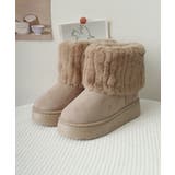 ムートンブーツ 厚底 裏起毛ブーツ 冬靴 | Miniministore | 詳細画像17