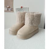 ムートンブーツ 厚底 裏起毛ブーツ 冬靴 | Miniministore | 詳細画像18
