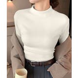 無地インナー 裏起毛 カットソー 保温 | Miniministore | 詳細画像2 