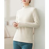 無地インナー 裏起毛 カットソー 保温 | Miniministore | 詳細画像6 