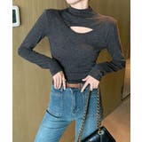 長袖Tシャツ 穴あき ハイネック 春秋冬 | Miniministore | 詳細画像13