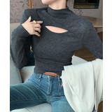 長袖Tシャツ 穴あき ハイネック 春秋冬 | Miniministore | 詳細画像16