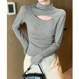 長袖Tシャツ 穴あき ハイネック 春秋冬 | Miniministore | 詳細画像6