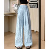 ドット柄 ワイドパンツ ハイウエスト薄手 | Miniministore | 詳細画像15 
