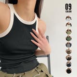 タンクトップ ロング丈 配色 ストリート | Miniministore | 詳細画像1