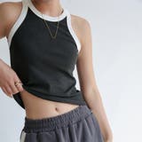 タンクトップ ロング丈 配色 ストリート | Miniministore | 詳細画像10