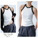 タンクトップ ロング丈 配色 ストリート | Miniministore | 詳細画像4