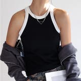 タンクトップ ロング丈 配色 ストリート | Miniministore | 詳細画像6