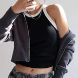 タンクトップ ロング丈 配色 ストリート | Miniministore | 詳細画像7