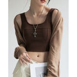 タンクトップ ショート丈 カップ付き韓国 | Miniministore | 詳細画像11