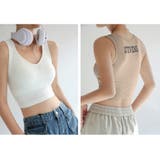 タンクトップ カップ付き バック英字ロゴ | Miniministore | 詳細画像8