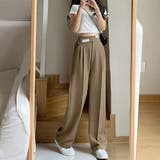 ワイドパンツ アシンメトリー 英字ロゴ | Miniministore | 詳細画像9 