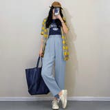 セミワイドパンツ カラーパンツ 9分丈 オフィスカジュアル | Miniministore | 詳細画像11