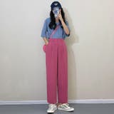 セミワイドパンツ カラーパンツ 9分丈 オフィスカジュアル | Miniministore | 詳細画像15