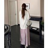 サテンスカート ロングスカート 無地 | Miniministore | 詳細画像19 
