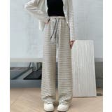 イージーパンツ ロング丈 ボーダー 新作 | Miniministore | 詳細画像4 