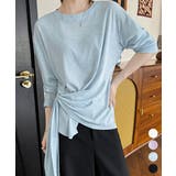 Tシャツ アシメデザイン 長袖 透け感夏 | Miniministore | 詳細画像1
