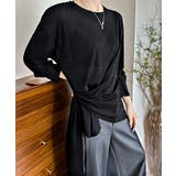 Tシャツ アシメデザイン 長袖 透け感夏 | Miniministore | 詳細画像12