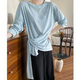 Tシャツ アシメデザイン 長袖 透け感夏 | Miniministore | 詳細画像9