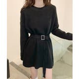 ニットワンピース レディース ベルト付き | Miniministore | 詳細画像7 