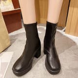 ショートブーツ ブーティー ハイヒール | Miniministore | 詳細画像4