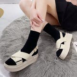 厚底 クロスベルト サンダル レディース | Miniministore | 詳細画像7