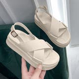 厚底 クロスベルト サンダル レディース | Miniministore | 詳細画像8