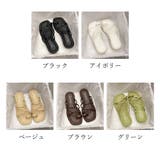 トングサンダル ローヒール ストラップ夏 | Miniministore | 詳細画像2 
