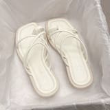 トングサンダル ローヒール ストラップ夏 | Miniministore | 詳細画像7 