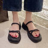 厚底サンダル ミュールサンダル 美脚 夏 | Miniministore | 詳細画像4 