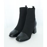 ソックス風ブーツ レディース 太ヒール | Miniministore | 詳細画像7 