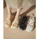 厚底サンダル ストラップ靴 夏 韓国風 | Miniministore | 詳細画像1