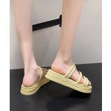 ミュールサンダル 厚底 ストラップ 夏靴 | Miniministore | 詳細画像7