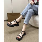 厚底 ストラップサンダル 韓国風 美脚 | Miniministore | 詳細画像7 