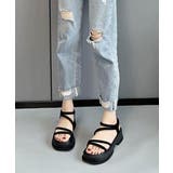 厚底 ストラップサンダル 韓国風 美脚 | Miniministore | 詳細画像9 