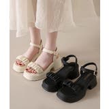 厚底サンダル 太ヒール 美脚 春夏 | Miniministore | 詳細画像1