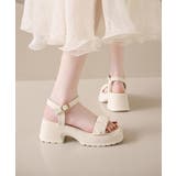 厚底サンダル 太ヒール 美脚 春夏 | Miniministore | 詳細画像4