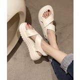 厚底サンダル クロスベルト 韓国 夏靴 | Miniministore | 詳細画像5 