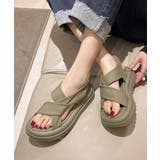 厚底サンダル クロスベルト 韓国 夏靴 | Miniministore | 詳細画像8 