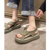 厚底サンダル クロスベルト 韓国 夏靴 | Miniministore | 詳細画像9 
