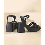 サンダル 厚底太ヒール クロスストラップ | Miniministore | 詳細画像10 