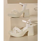 サンダル 厚底太ヒール クロスストラップ | Miniministore | 詳細画像12 