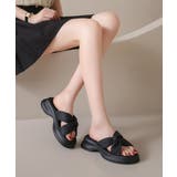 厚底サンダル ミュールサンダル 美脚 夏 | Miniministore | 詳細画像7