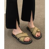 ミュールサンダル クロスベルト 美脚 | Miniministore | 詳細画像7 