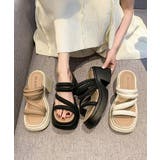 ミュールサンダル 厚底 太ヒール 美脚夏 | Miniministore | 詳細画像1