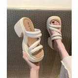 ミュールサンダル 厚底 太ヒール 美脚夏 | Miniministore | 詳細画像3