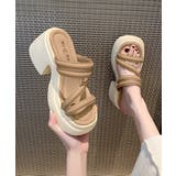 ミュールサンダル 厚底 太ヒール 美脚夏 | Miniministore | 詳細画像7
