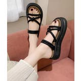 厚底サンダル ミュールサンダル 美脚夏靴 | Miniministore | 詳細画像2 